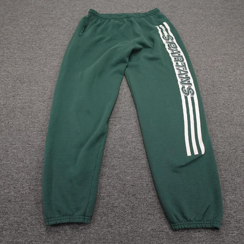 Vintage Michigan State Spartans Sweatpants Mens Large Green NCAA JanSport 90s